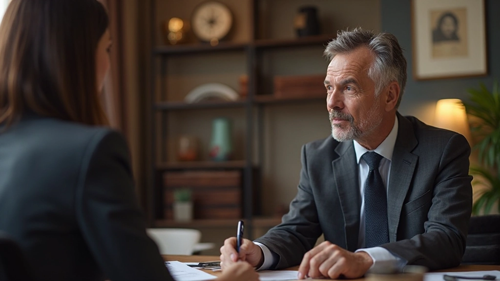 Фотография профессионального консультирования двух деловых партнеров за столом